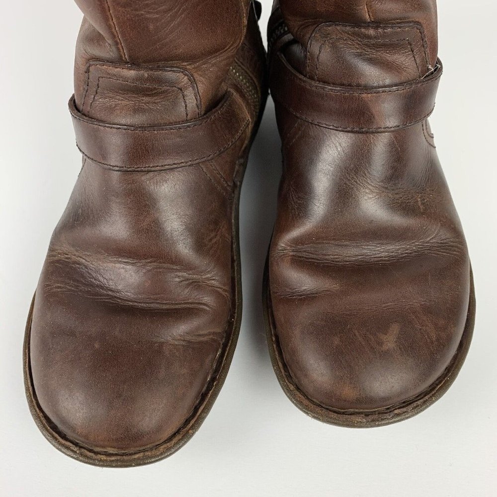 Ugg Brown Leather Knee-High Boots - Picture 8 of 16